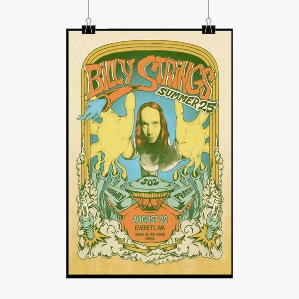 Billy Strings Angel Of The Winds Arena Everett WA Aug 22 2025 Poster