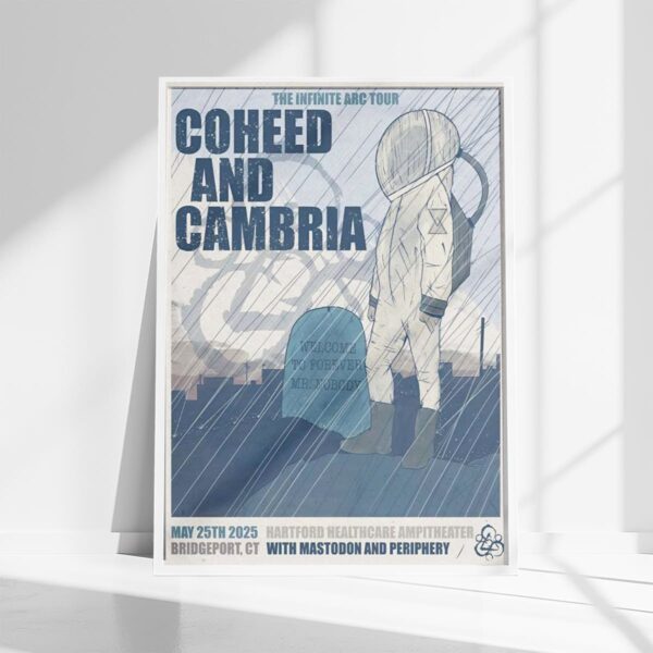Coheed And Cambria HealthCare Amphitheater CT May 25 2025 Poster