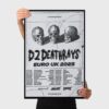 DZ Deathrays Euro UK Tour 2025 Poster 2