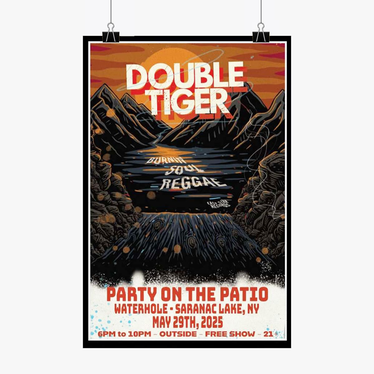 Double Tiger Waterhole Saranac Lake NY May 29 2025 Poster 2 Double Tiger Waterhole Saranac Lake NY May 29 2025 Poster 2