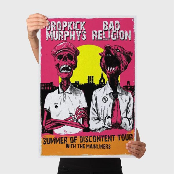 Dropkick Murphys And Bad Religion Summer Of Discontent 2025 Poster