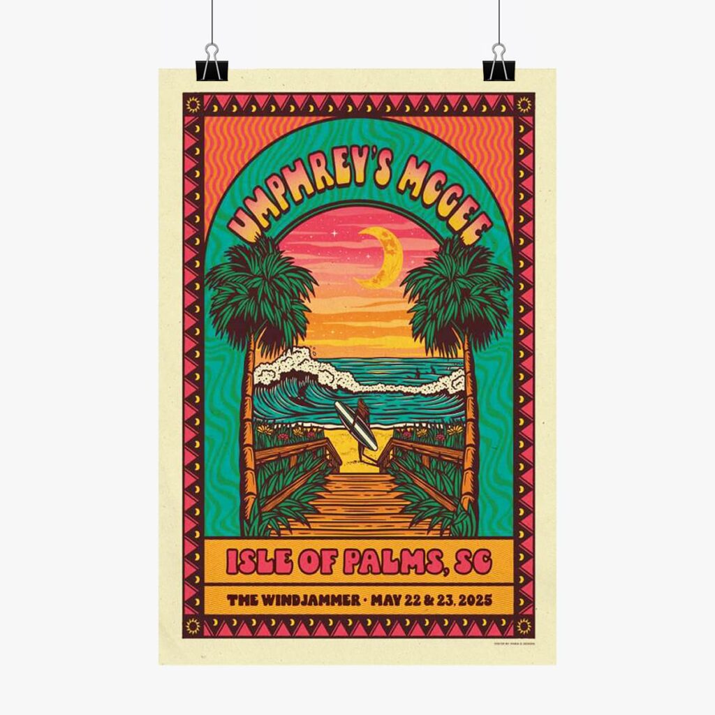 Umphreys McGee Isle of Palms SC 2025 Poster 4 Umphreys McGee Isle of Palms SC 2025 Poster 4