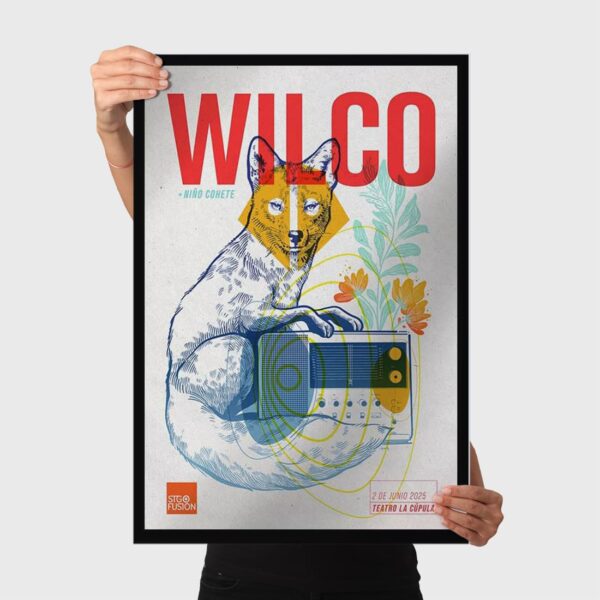 Wilco Santiago Chile at Teatro la Cupula June 2 2025 Poster