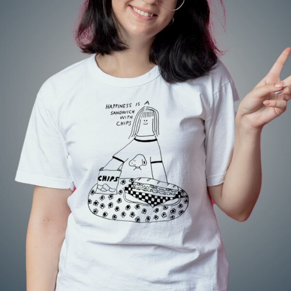 Happiness Is A Sandwich With Chips Shirt