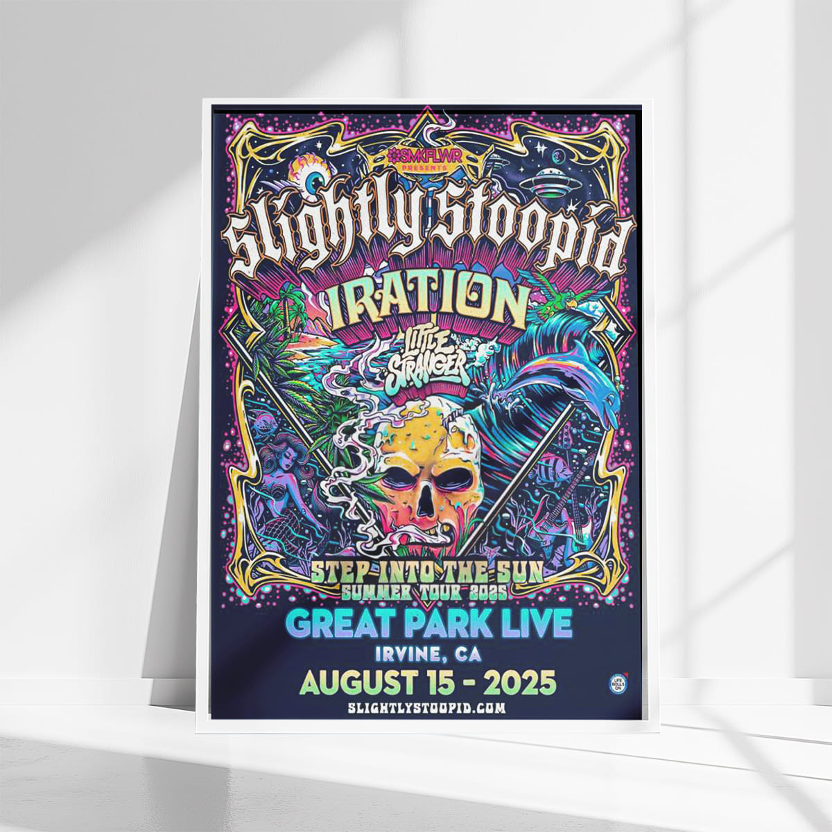 Slightly Stoopid Great Park Live Irvine CA Aug 15 2025 Poster 3 Slightly Stoopid Great Park Live Irvine CA Aug 15 2025 Poster 3