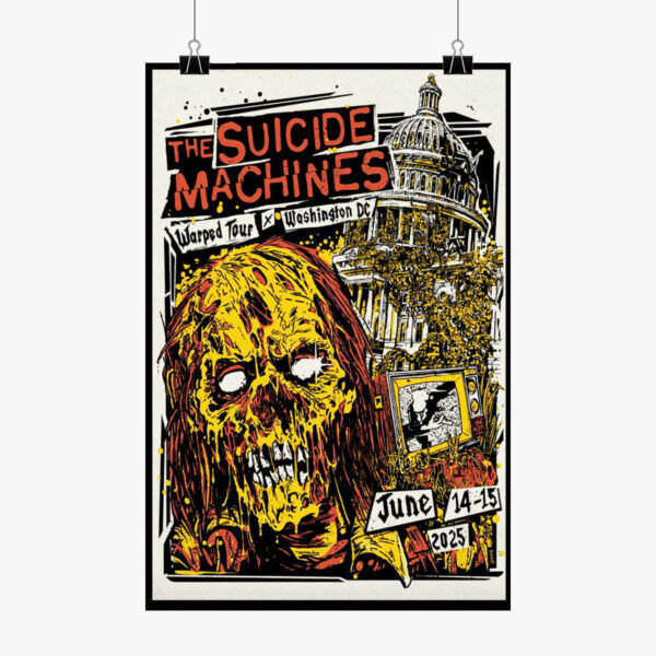 The Suicide Machines Warped Washington D.C Tour 2025 Poster