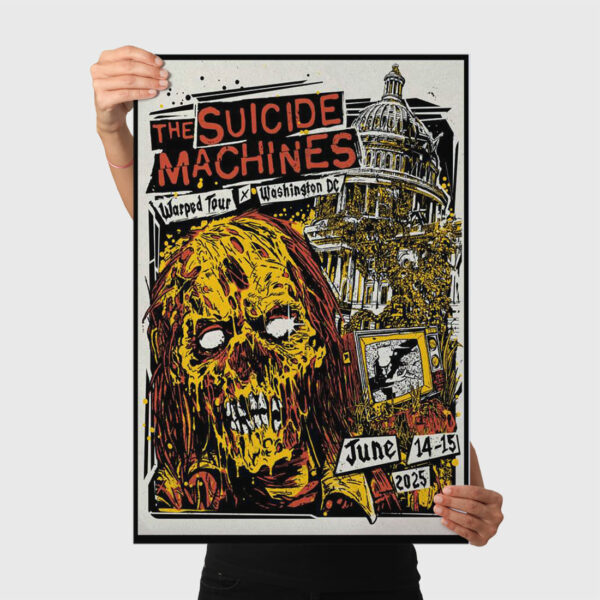 The Suicide Machines Warped Washington D.C Tour 2025 Poster