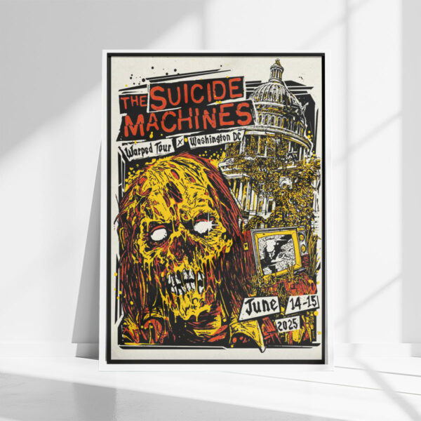 The Suicide Machines Warped Washington D.C Tour 2025 Poster