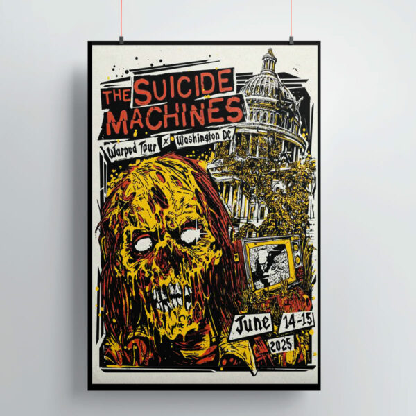 The Suicide Machines Warped Washington D.C Tour 2025 Poster