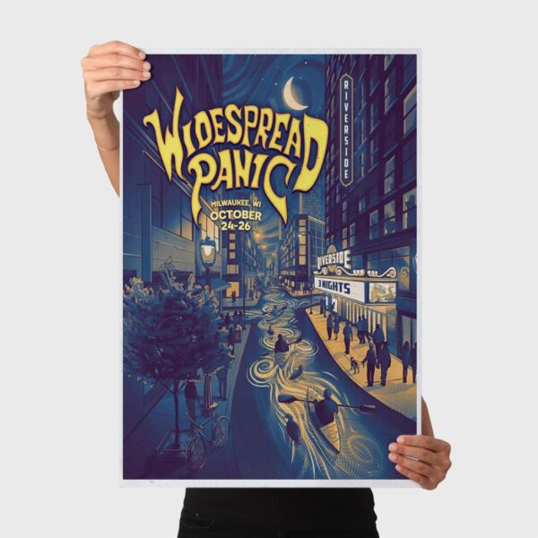 Widespread Panic The Riverside Theater Milwaukee WI Oct 24-26 2025 Poster
