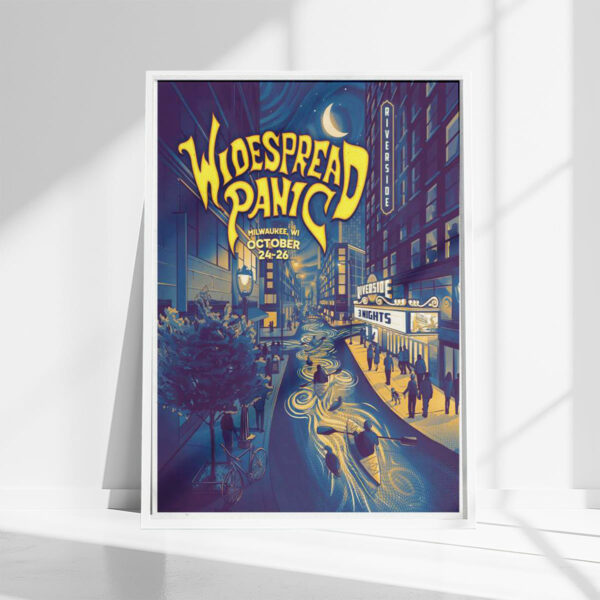 Widespread Panic The Riverside Theater Milwaukee WI Oct 24-26 2025 Poster