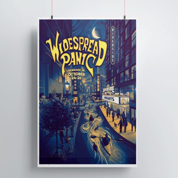 Widespread Panic The Riverside Theater Milwaukee WI Oct 24-26 2025 Poster