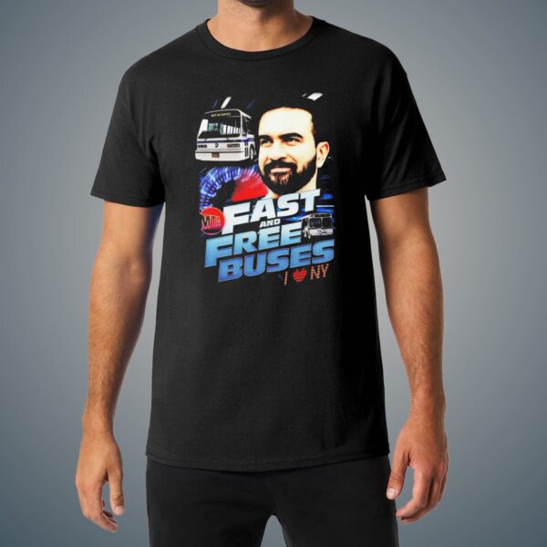 Zohran Mamdani Fast And Free Buses Shirt