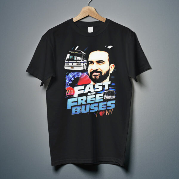 Zohran Mamdani Fast And Free Buses Shirt