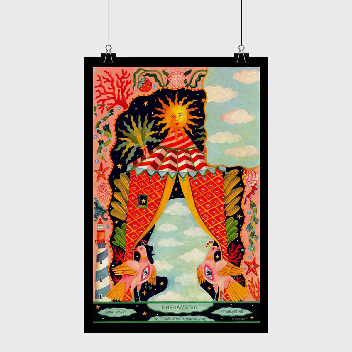 Khruangbin St Augustine Amphitheatre St Augustine FL Apr 16 2025 Poster 2 Khruangbin St Augustine Amphitheatre St Augustine FL Apr 16 2025 Poster 2