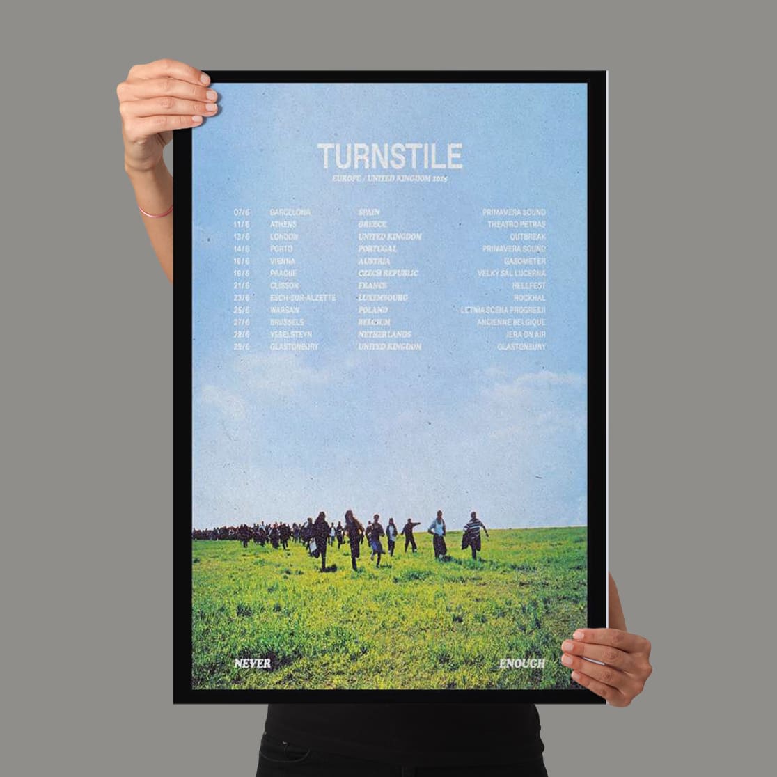 Turnstile Europe United Kingdom 2025 Poster 3 Turnstile Europe United Kingdom 2025 Poster 3
