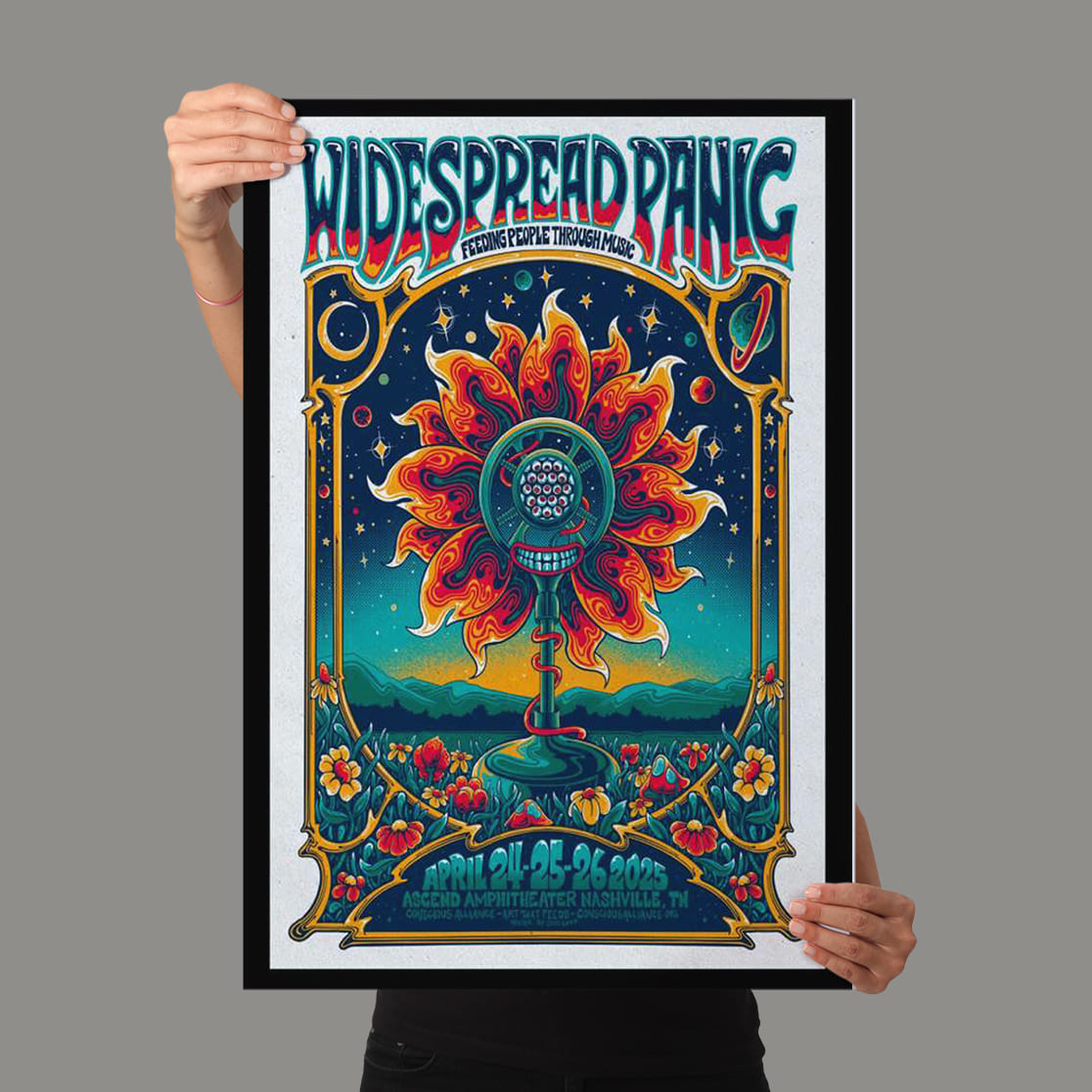 Widespread Panic Ascend Amphitheater Nashville TN Apr 24 26 2025 Poster 3 Widespread Panic Ascend Amphitheater Nashville TN Apr 24 26 2025 Poster 3