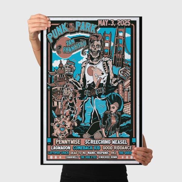 Punk In The Park May 3 2025 San Francisco CA Tour Poster