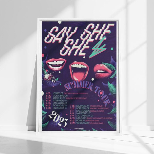 Say She She Summer Tour 2025 Poster