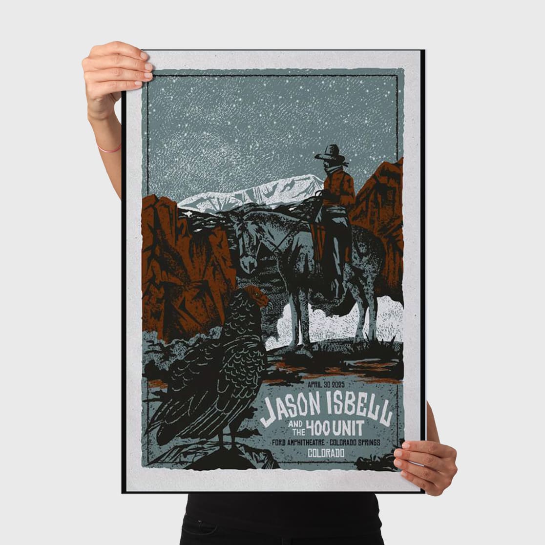 Jason Isbell and The 400 Unit Colorado Springs CO Apr 30 2025 Poster 3 Jason Isbell and The 400 Unit Colorado Springs CO Apr 30 2025 Poster 3