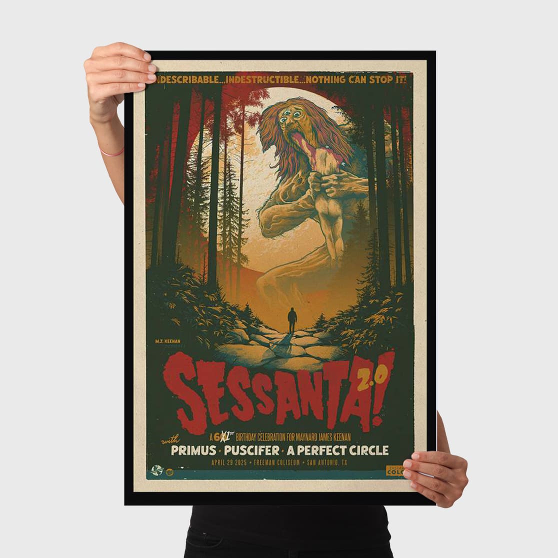 Sessanta Freeman Coliseum San Antonio TX Apr 29 2025 Poster 2 Sessanta Freeman Coliseum San Antonio TX Apr 29 2025 Poster 2