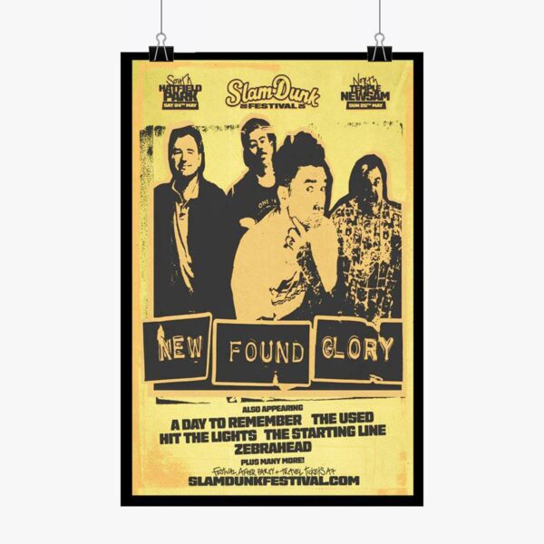 New Found Glory Herts Hatfield Park May 24 2025 Poster