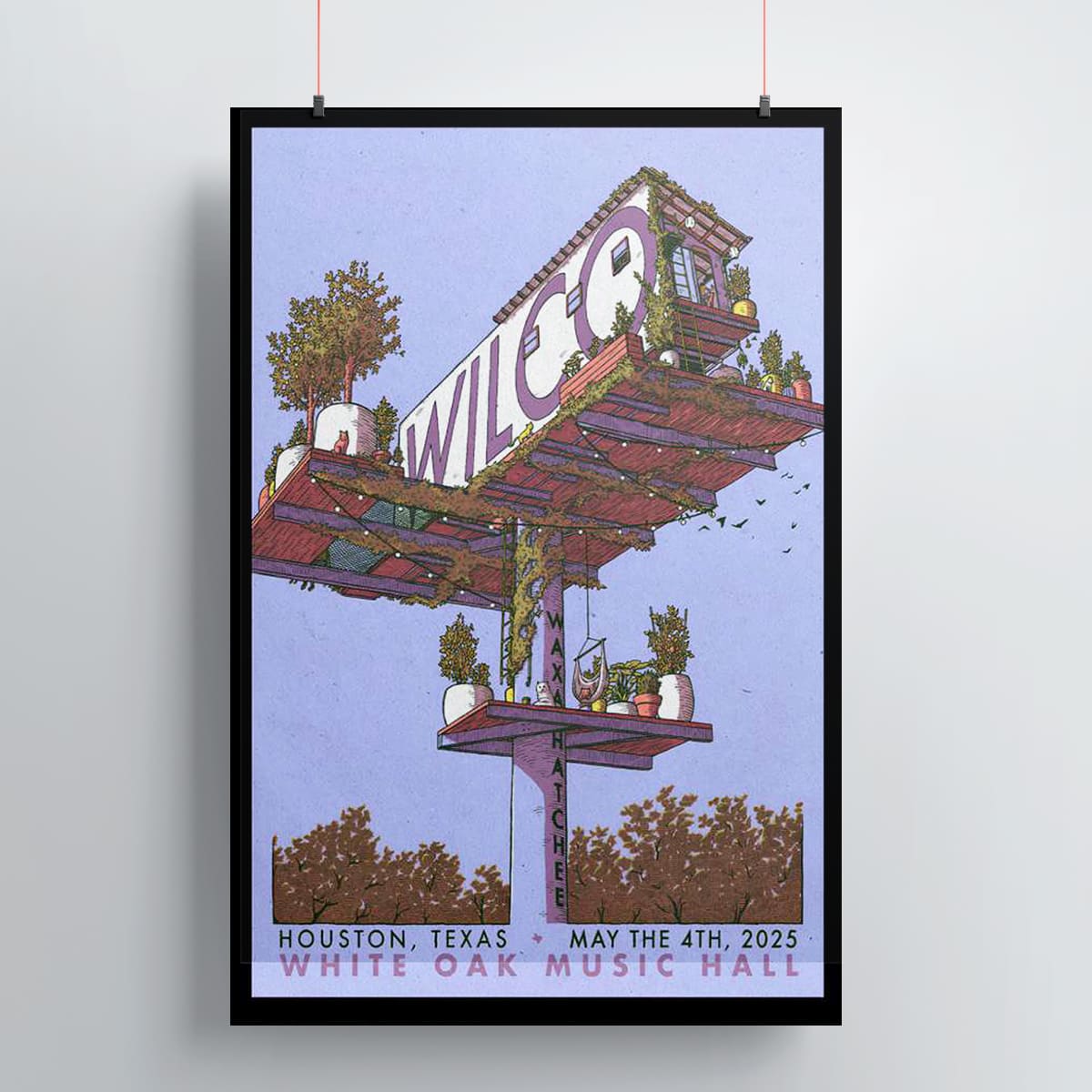 Wilco White Oak Music Hall Lawn Houston TX May 4 2025 Poster 3 Wilco White Oak Music Hall Lawn Houston TX May 4 2025 Poster 3