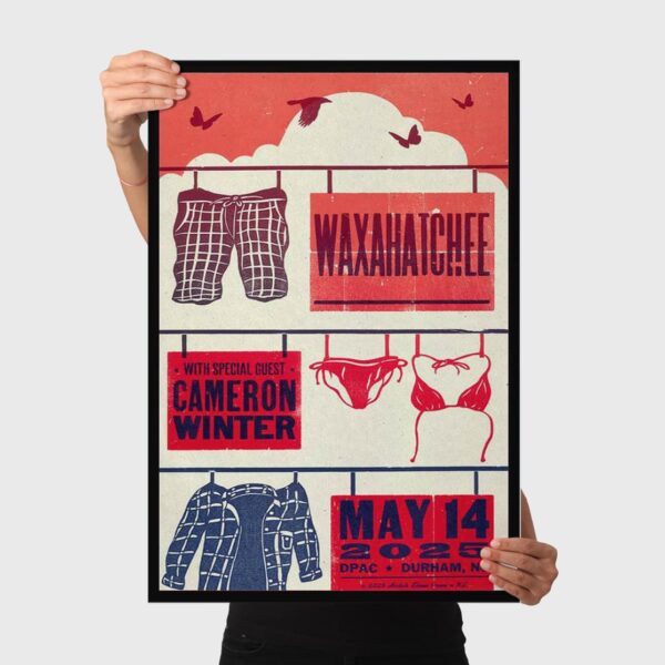 Waxahatchee Durham Performing Arts Center 2025 Poster