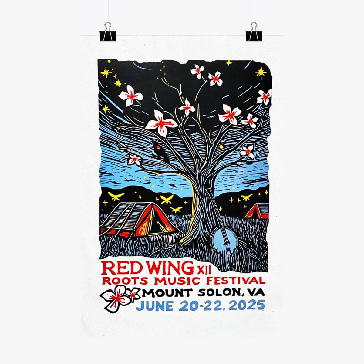 Red Wing Roots Music Festival Mt Solon VA Jun 20 22 2025 Poster 3 Red Wing Roots Music Festival Mt Solon VA Jun 20 22 2025 Poster 3