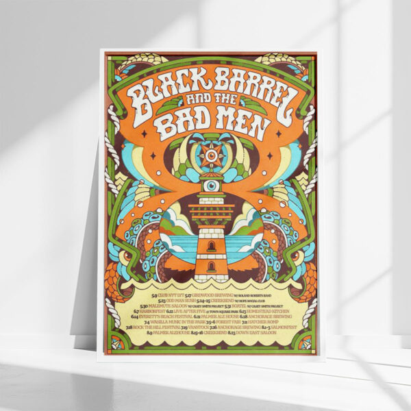 Black Barrel & The Bad Men 2025 Tour Poster