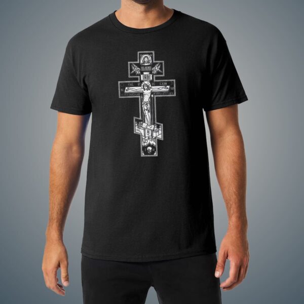 Lilly Gaddis Wearing Orthodox Cross Shirt
